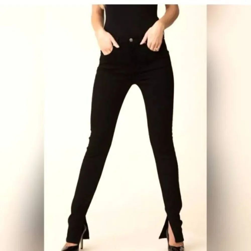 Veronica Beard Kate High Rise Skinny with Slit In Raven Sz 30/10